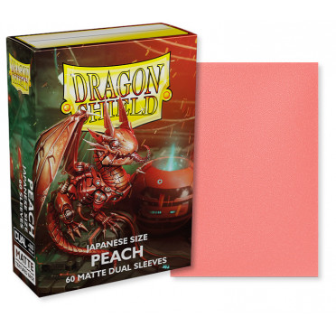 Dragon Shield - 60 Japanese Sleeves Dual Matte - Peach