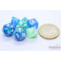 Festive Mini-Polyhedral Waterlily™/white 7-Die Set 0