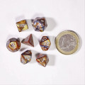 Lustrous Mini-Polyhedral Gold/silver 7-Die set 0