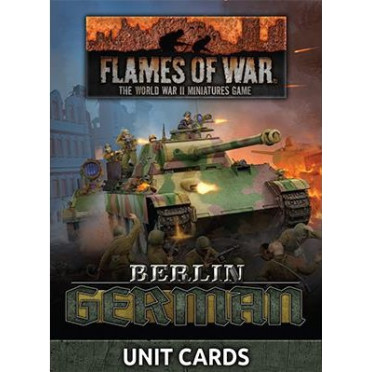 Flames of War - Berlin: German Unit Cards