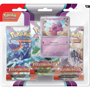 Pokémon : Pack de 3 boosters - Forgerette