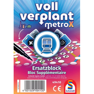 Acheter Bloc Suppl mentaire Metro X Schmidt Spiele GmbH Jeux De Soci t 