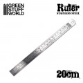 Green Stuff World - Measuring Steel Ruler 0