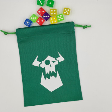 Green Ork Dice Pouch