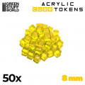 Set de 50 Cubes Transparents 8mm 3