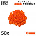 Set de 50 Cubes Transparents 8mm 11