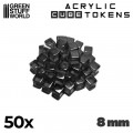 Set de 50 Cubes Transparents 8mm 13
