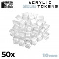 Set de 50 Cubes Transparents 10mm 3