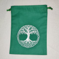 Yggdrasil Dice Purse or Tree of Life - color green 0