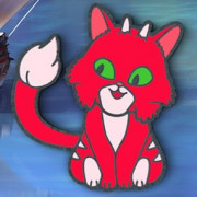 Isle of Cats - Promo Red Pin