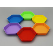 Pack of 6 token trays - Rainbow Pack