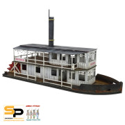 Colonial Paddle Steamer with Wood Planking
