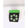 Square dice bag - Green dice circle 1
