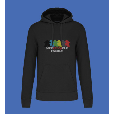 Man Hoodie - Family - Black - XXL