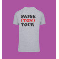 Tee shirt – Homme – Passe ton tour – Gris Chine - XXL 1