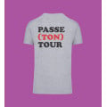 Tee shirt – Homme – Passe ton tour – Gris Chine - XL 1