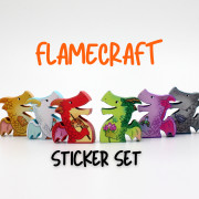 Flamecraft - Set d'autocollants