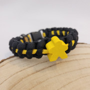 Paracord meeple bracelet - Yellow