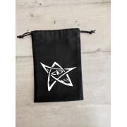 Black dice bag - Elder Sign pattern (pentagram)