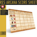 Res Arcana - Feuille de score réinscriptible 1