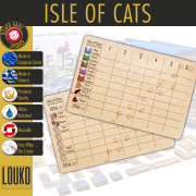 L'Île des Chats - Feuille de score réinscriptible