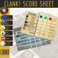 Clank! & Clank! Dans l'Espace! - Feuille de score réinscriptible 0