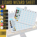 Lizard Wizard - Feuille de score réinscriptible 0