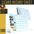 Lizard Wizard - Feuille de score réinscriptible 1