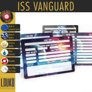 Cartes d'enregistrement planétaire réinscriptibles pour ISS Vanguard