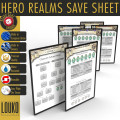 Upgrade Hero Realms Rewritable Save Sheets 0