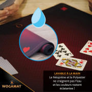 Tapis Cartes Prestige Rouge 60x60 cm 3