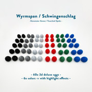 Wyrmspan – Deluxe 3D Eggs (highlights effect) Set (60 pcs)