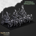 Highlands Miniatures - Eternal Dynasties - Ancient Skeletal Chariots 0