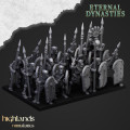 Highlands Miniatures - Eternal Dynasties - Ancient Skeletons with Spears and Hand Weapons 0