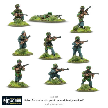 Bolt Action - Italian Paracadutisti Paratrooper Infantry Section 2