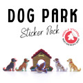 Dog Park Meeple Sticker set 8