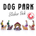 Dog Park Meeple Sticker set 9