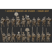 Crab Miniatures - Undead Egyptians - Skeletons with Spears Avec EMC x10
