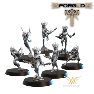 White Angel Miniatures - Elfes Noirs - Dark Elf Furies