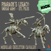 Crab Miniatures - Undead Egyptians - Cavalry with Bows Avec EMC x5