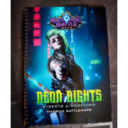 Boite de Neon Nights - Livre de cartes de bataille cyberpunk