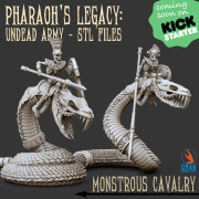 Crab Miniatures - Undead Egyptians - Monstrous Cavalary avec EMC x3