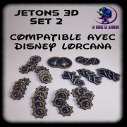 3D Tokens for Lorcana (Set 2 - 50 pieces)