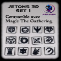 Jetons 3D pour Magic The Gathering (Set 1 - 12 pièces) 0