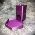 Dice tower - glitter purple color 0