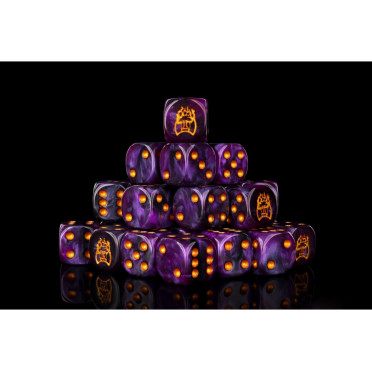 Conquest - Old Dominion Faction Dice - Purple and Gold