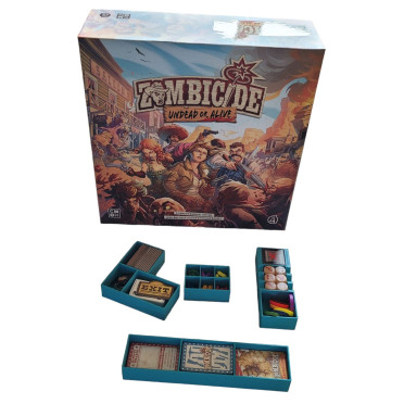 Zombicide Undead or Alive - Rangement insert bleu turquoise compatible