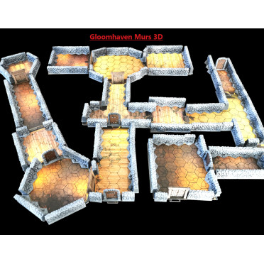 3D Walls for Gloomhaven