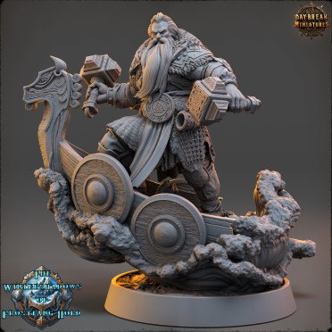 Daybreak Miniatures - The Wintershadows of Frostfang Hold : Baldur Stormstriker [32mm]