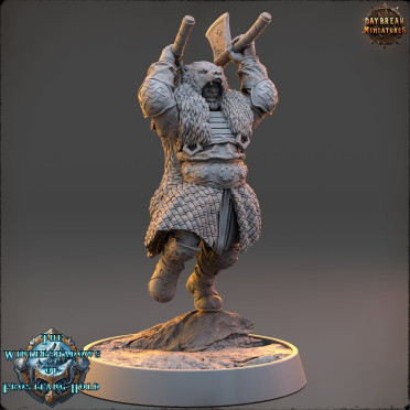 Daybreak Miniatures - The Wintershadows of Frostfang Hold : Leifr Thunderheart [32mm]